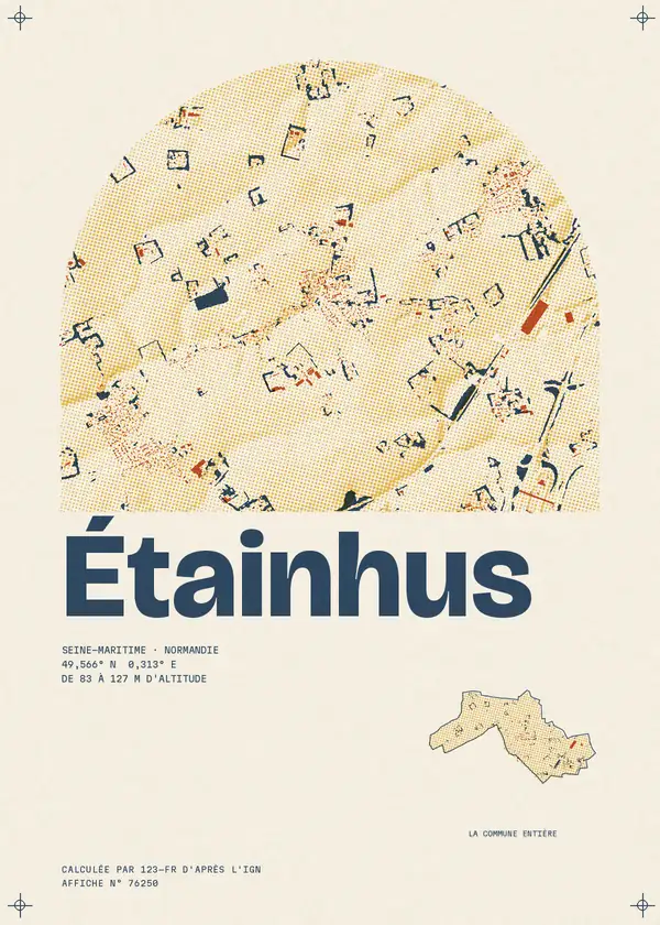 Affiche de Étainhus, calculée par 123-fr d'après l'IGN
