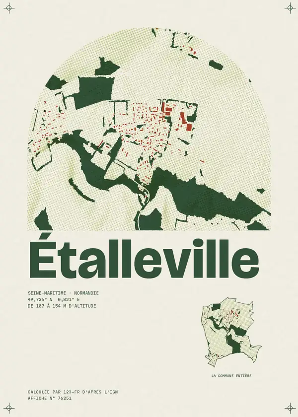 Affiche de Étalleville, calculée par 123-fr d'après l'IGN