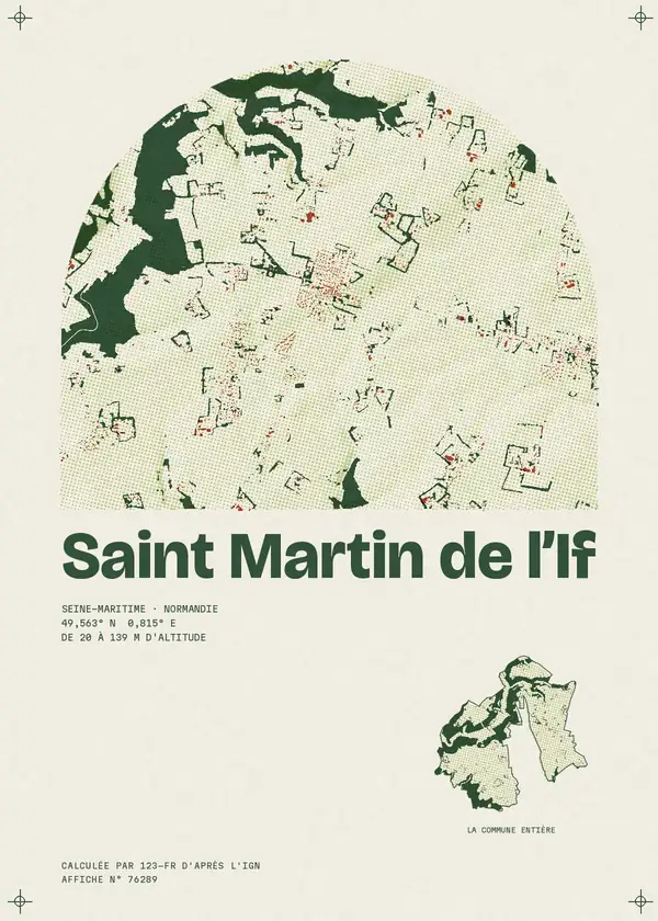 Affiche de Saint Martin de l'If, calculée par 123-fr d'après l'IGN