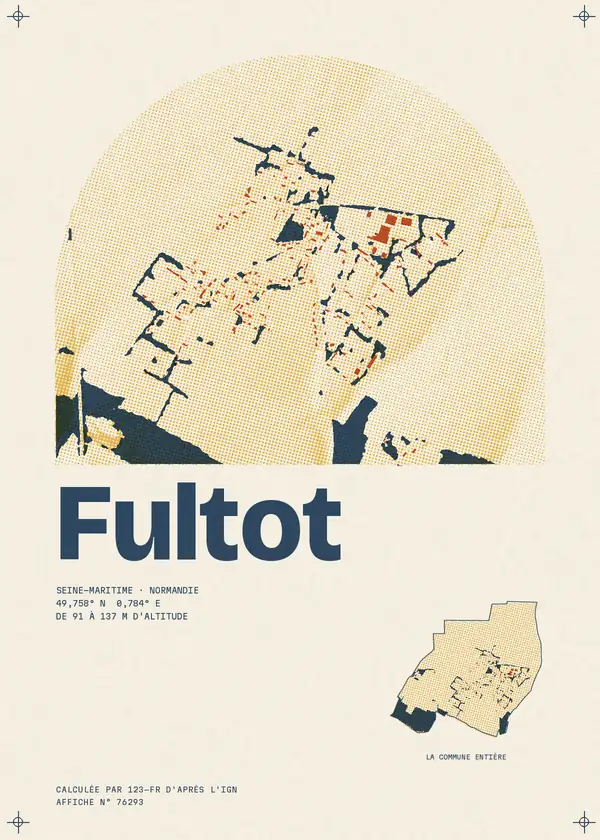 Affiche de Fultot, calculée par 123-fr d'après l'IGN