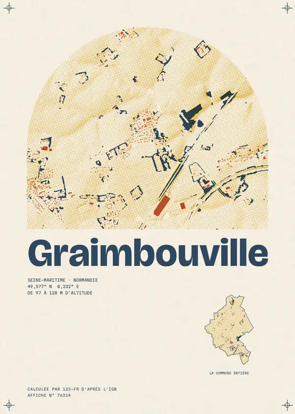 Affiche de Graimbouville, calculée par 123-fr d'après l'IGN
