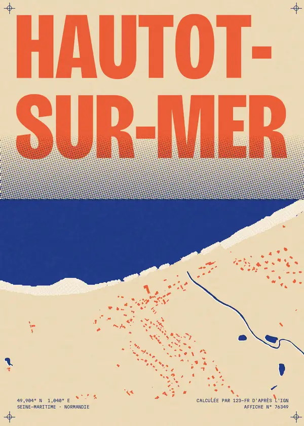 Affiche de Hautot-sur-Mer, calculée par 123-fr d'après l'IGN