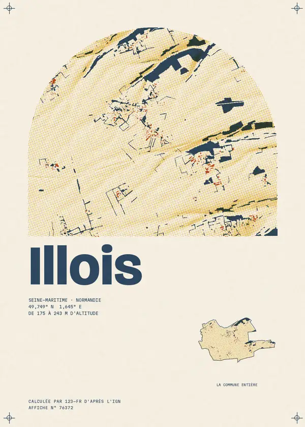 Affiche de Illois, calculée par 123-fr d'après l'IGN