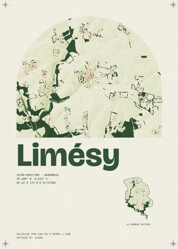 Affiche de Limésy, calculée par 123-fr d'après l'IGN