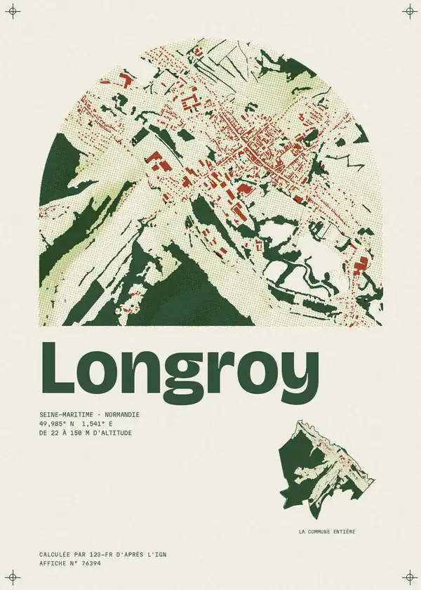 Affiche de Longroy, calculée par 123-fr d'après l'IGN
