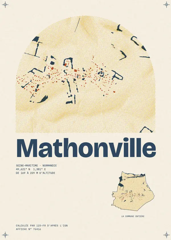Affiche de Mathonville, calculée par 123-fr d'après l'IGN