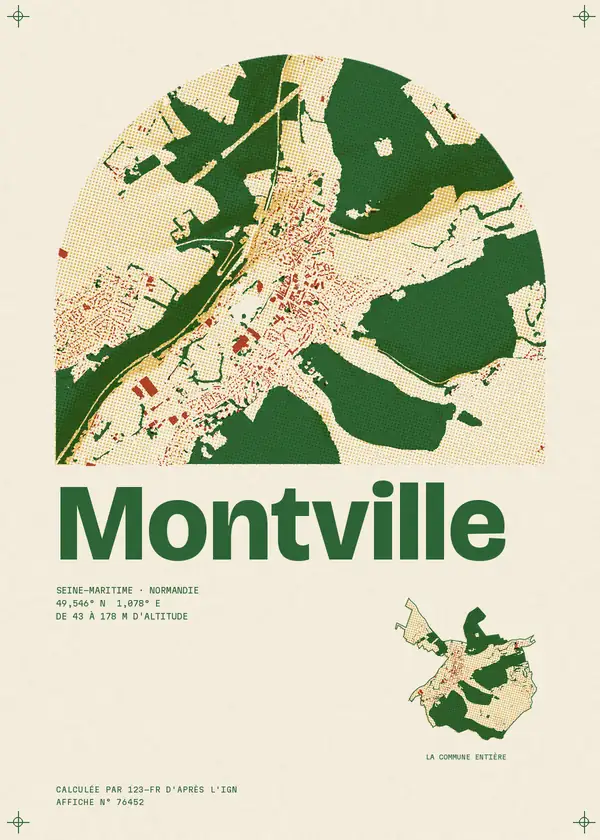 Affiche de Montville, calculée par 123-fr d'après l'IGN