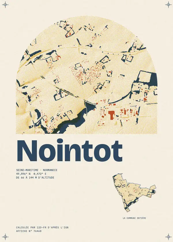 Affiche de Nointot, calculée par 123-fr d'après l'IGN