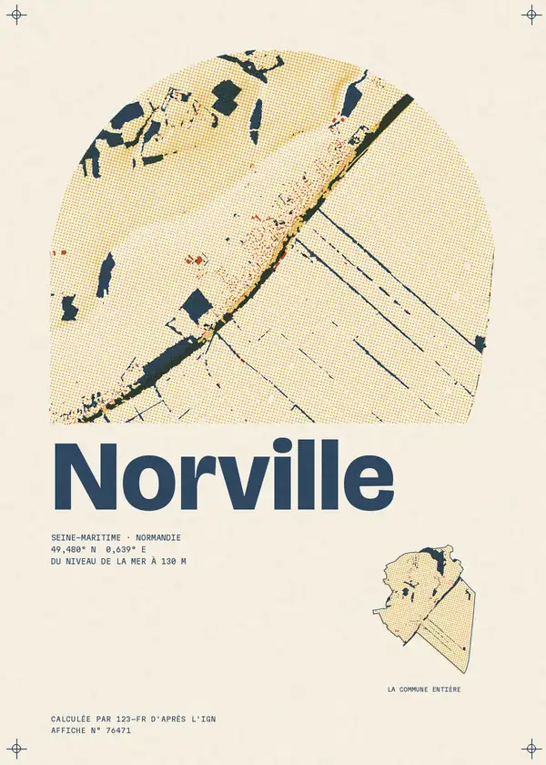 Affiche de Norville, calculée par 123-fr d'après l'IGN