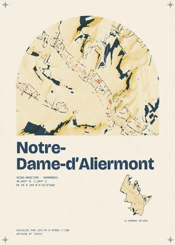 Affiche de Notre-Dame-d'Aliermont, calculée par 123-fr d'après l'IGN