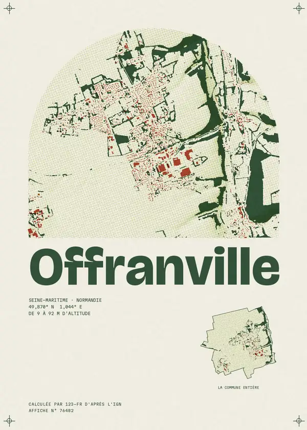 Affiche de Offranville, calculée par 123-fr d'après l'IGN