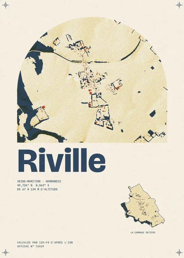 Affiche de Riville, calculée par 123-fr d'après l'IGN