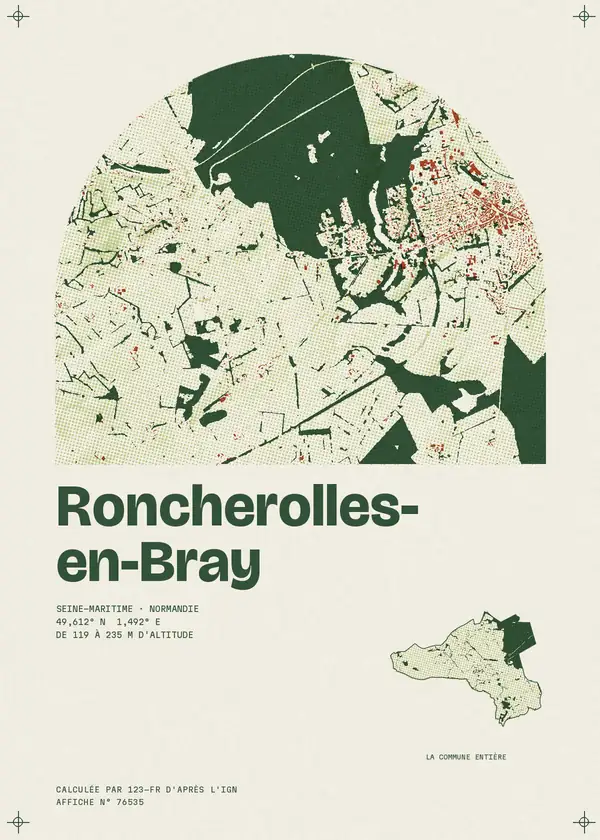 Affiche de Roncherolles-en-Bray, calculée par 123-fr d'après l'IGN