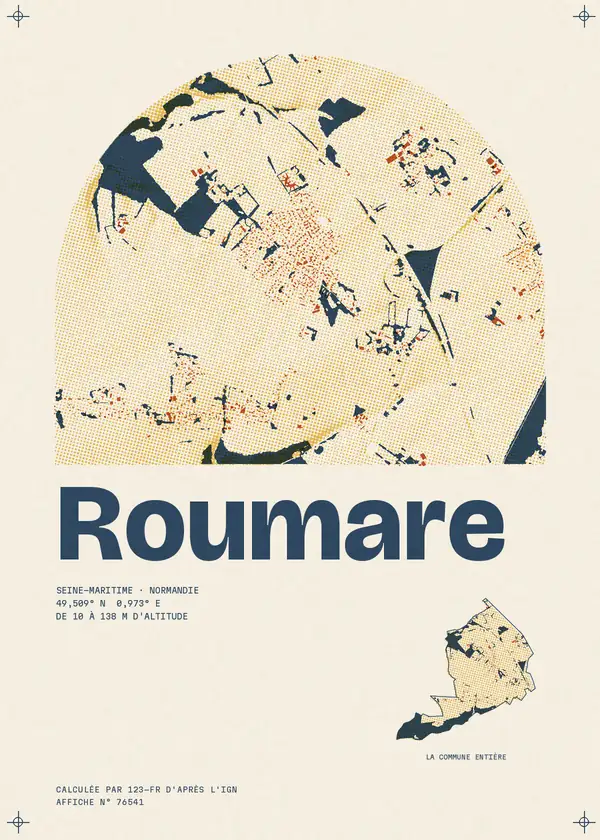 Affiche de Roumare, calculée par 123-fr d'après l'IGN