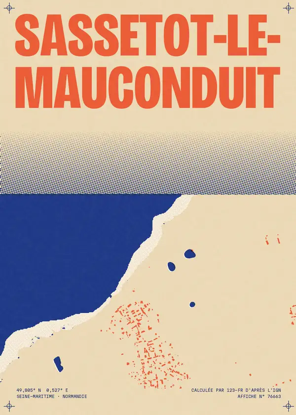 Affiche de Sassetot-le-Mauconduit, calculée par 123-fr d'après l'IGN