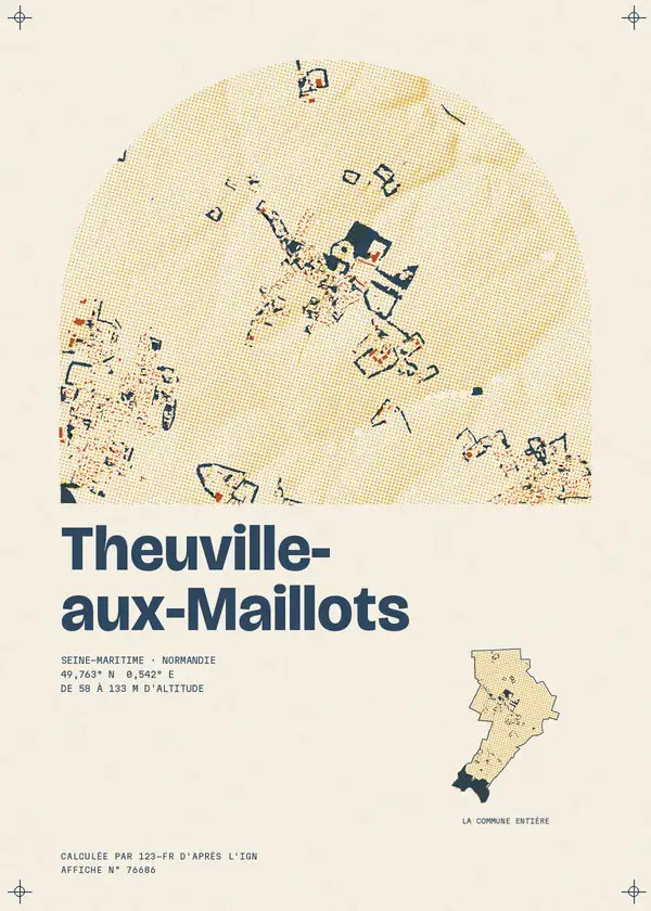 Affiche de Theuville-aux-Maillots, calculée par 123-fr d'après l'IGN