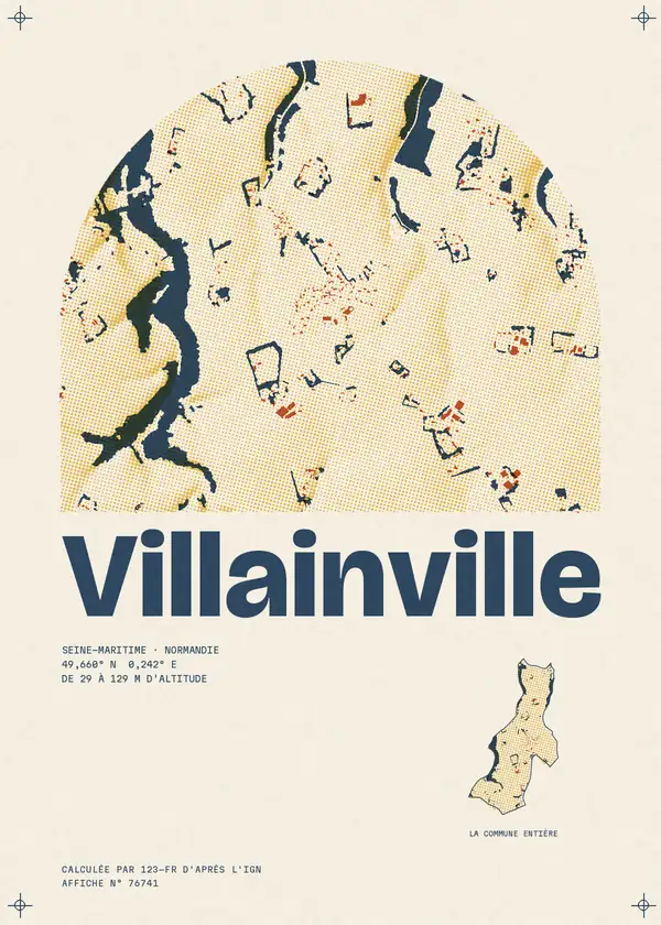 Affiche de Villainville, calculée par 123-fr d'après l'IGN