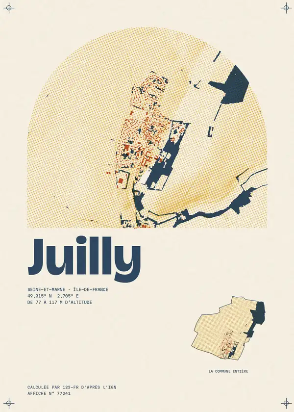 Affiche de Juilly, calculée par 123-fr d'après l'IGN