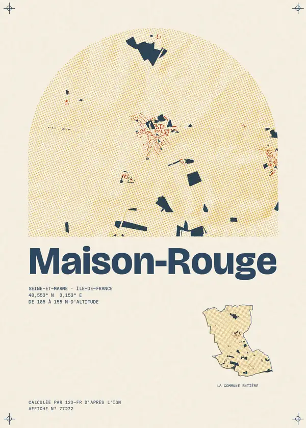 Affiche de Maison-Rouge, calculée par 123-fr d'après l'IGN