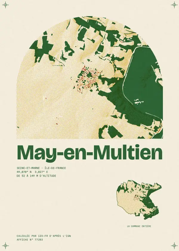 Affiche de May-en-Multien, calculée par 123-fr d'après l'IGN