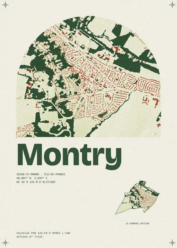 Affiche de Montry, calculée par 123-fr d'après l'IGN