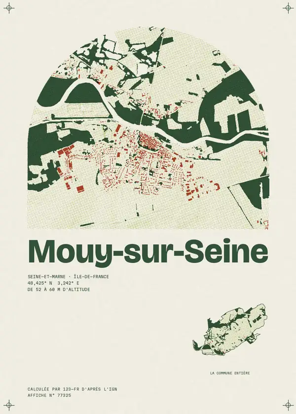 Affiche de Mouy-sur-Seine, calculée par 123-fr d'après l'IGN