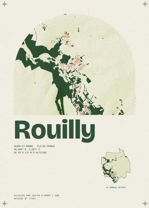 Affiche de Rouilly, calculée par 123-fr d'après l'IGN