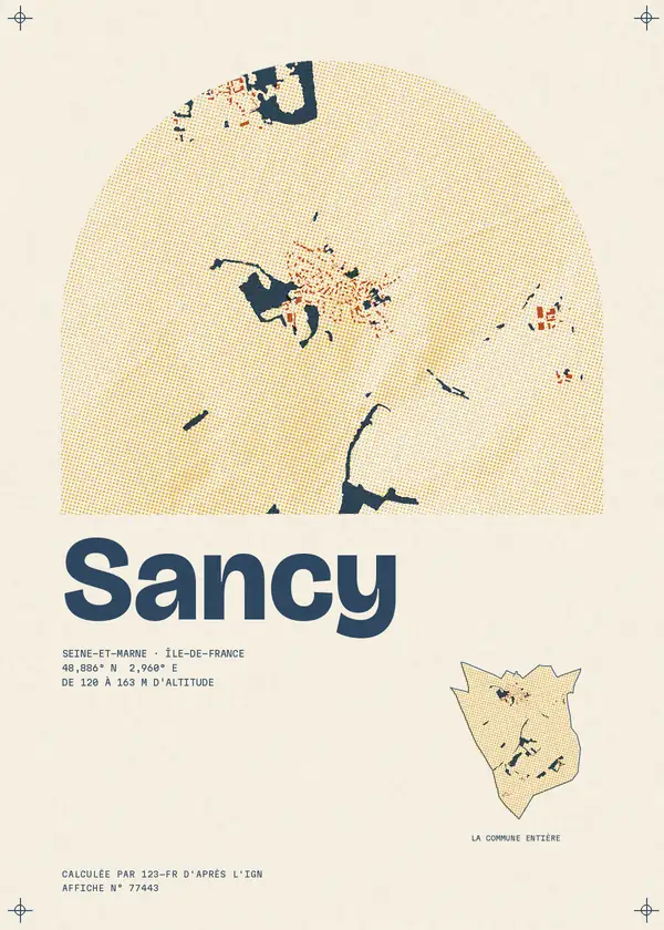 Affiche de Sancy, calculée par 123-fr d'après l'IGN
