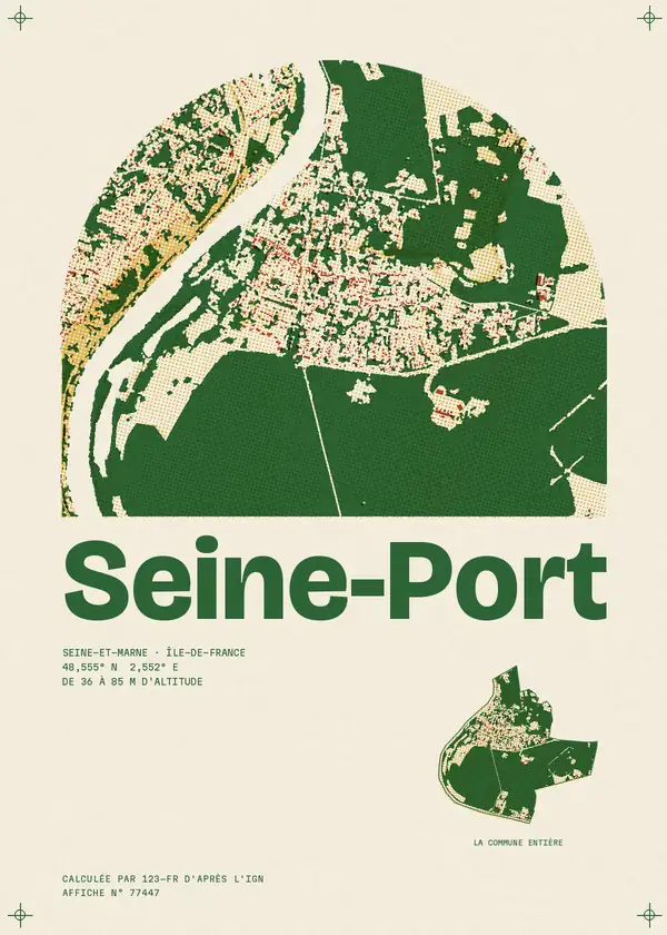 Affiche de Seine-Port, calculée par 123-fr d'après l'IGN