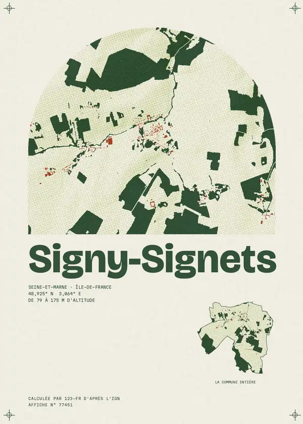 Affiche de Signy-Signets, calculée par 123-fr d'après l'IGN