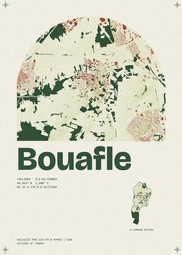 Affiche de Bouafle, calculée par 123-fr d'après l'IGN
