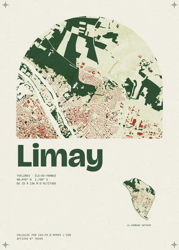 Affiche de Limay, calculée par 123-fr d'après l'IGN
