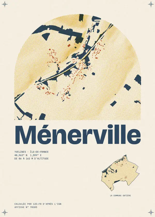 Affiche de Ménerville, calculée par 123-fr d'après l'IGN