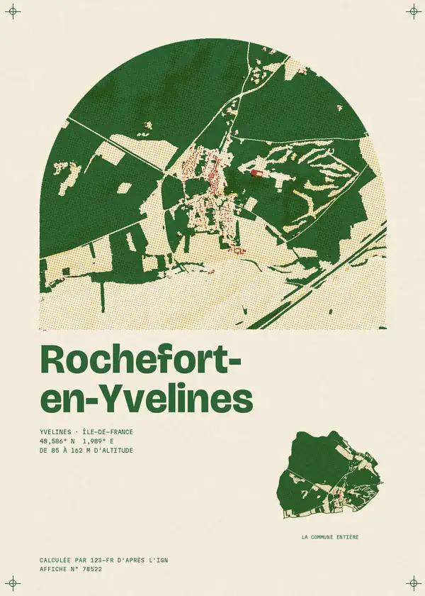 Affiche de Rochefort-en-Yvelines, calculée par 123-fr d'après l'IGN