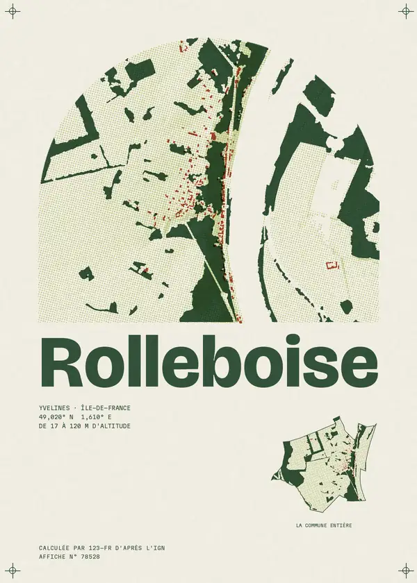 Affiche de Rolleboise, calculée par 123-fr d'après l'IGN