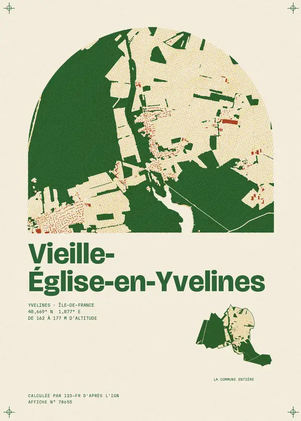 Affiche de Vieille-Église-en-Yvelines, calculée par 123-fr d'après l'IGN