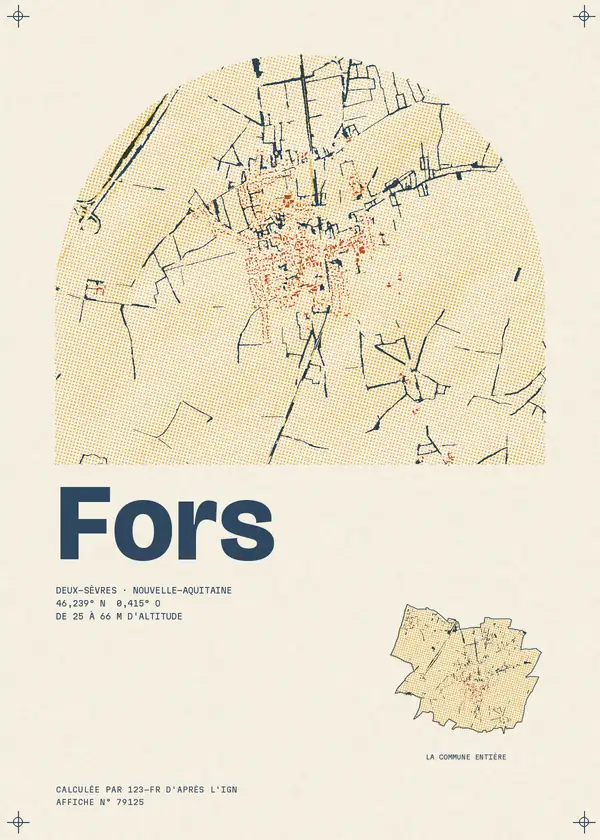 Affiche de Fors, calculée par 123-fr d'après l'IGN