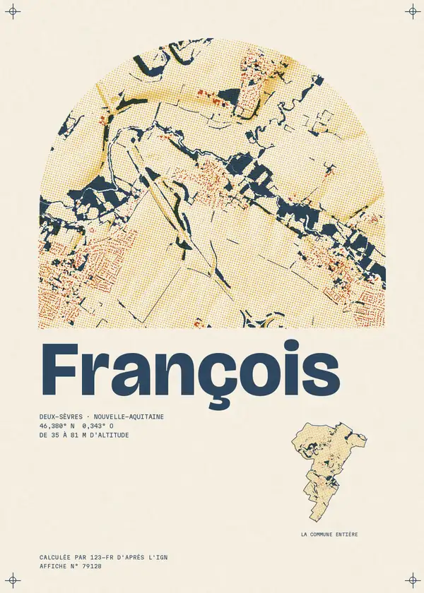 Affiche de François, calculée par 123-fr d'après l'IGN