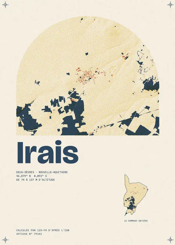 Affiche de Irais, calculée par 123-fr d'après l'IGN