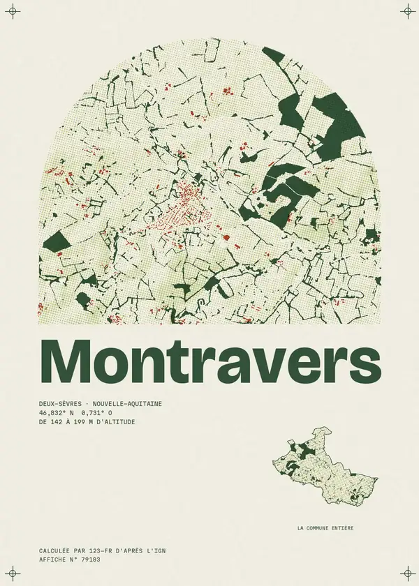 Affiche de Montravers, calculée par 123-fr d'après l'IGN