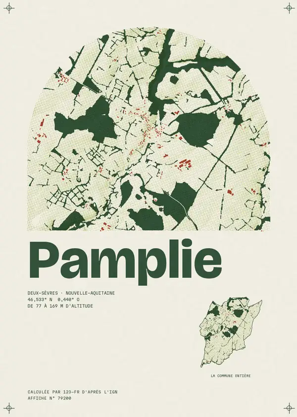 Affiche de Pamplie, calculée par 123-fr d'après l'IGN