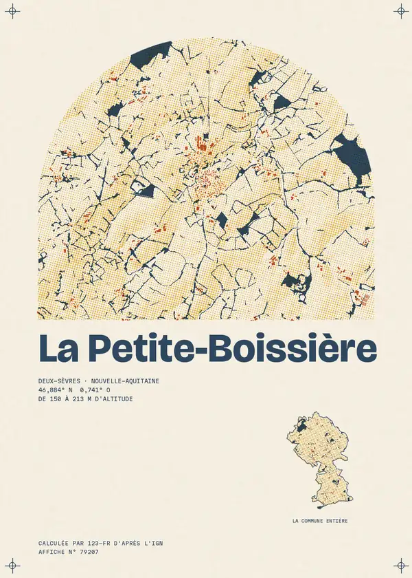 Affiche de La Petite-Boissière, calculée par 123-fr d'après l'IGN