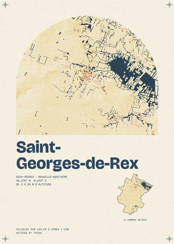 Affiche de Saint-Georges-de-Rex, calculée par 123-fr d'après l'IGN