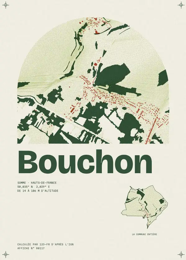 Affiche de Bouchon, calculée par 123-fr d'après l'IGN