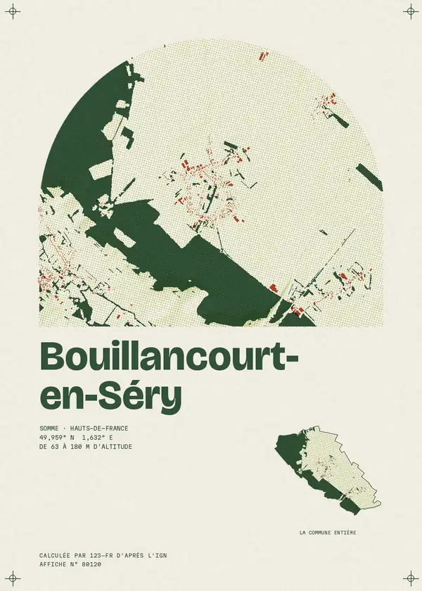 Affiche de Bouillancourt-en-Séry, calculée par 123-fr d'après l'IGN