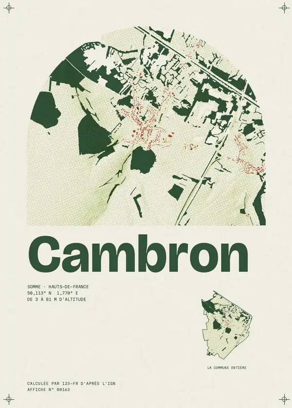 Affiche de Cambron, calculée par 123-fr d'après l'IGN