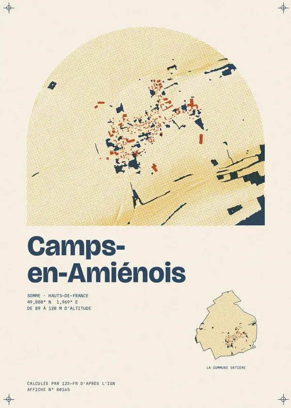 Affiche de Camps-en-Amiénois, calculée par 123-fr d'après l'IGN