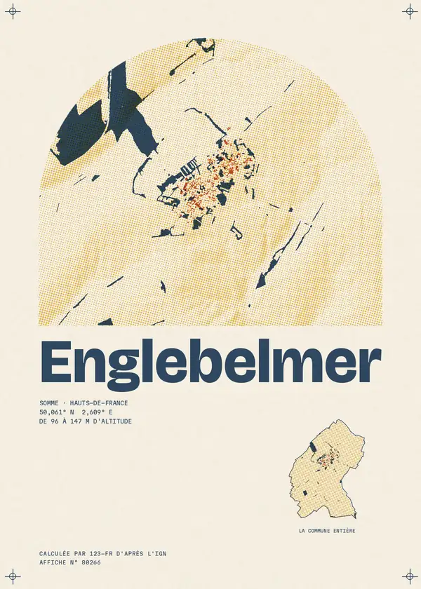 Affiche de Englebelmer, calculée par 123-fr d'après l'IGN