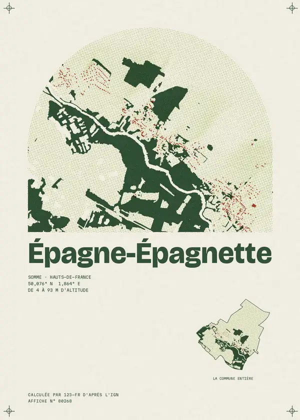 Affiche de Épagne-Épagnette, calculée par 123-fr d'après l'IGN