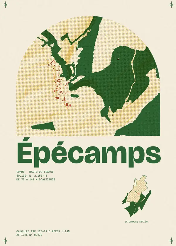 Affiche de Épécamps, calculée par 123-fr d'après l'IGN